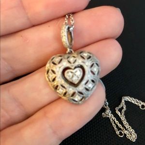 Neil Lane Sterling Silver Heart Pendant
